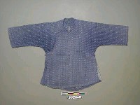 藏品(女用藍地井字紋長袖上衣)的圖片